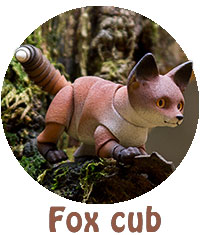 Full information about 3D printed BJD Fox cub