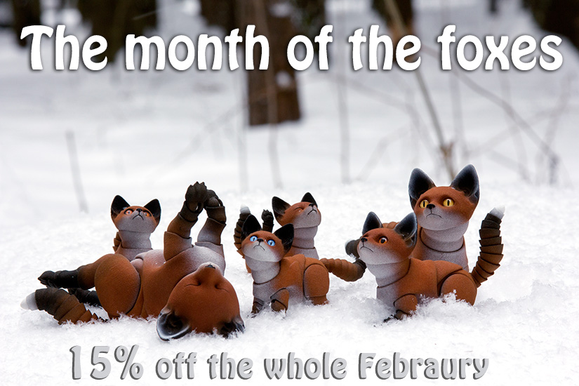 The offer is for BJD foxes by Walloya Morring. IT's valid till the 29th of February