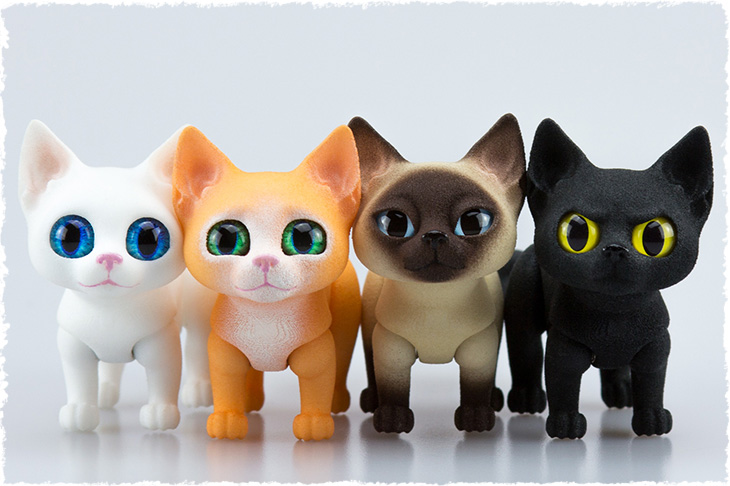 Magnetic doll kittens by Walloya Morring