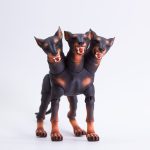 BJD Cerberus 9 cm in back